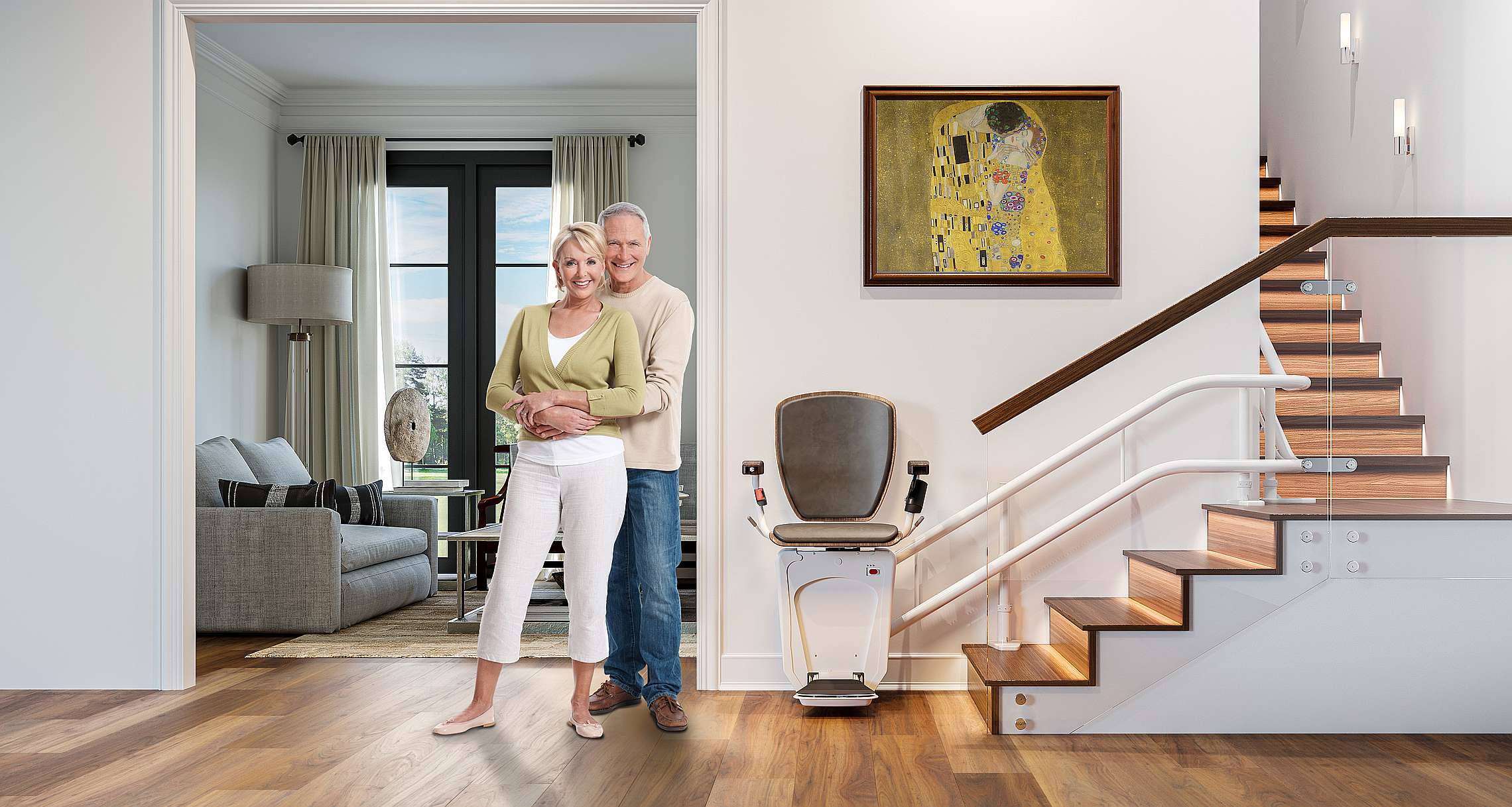 Alpha curved stairlift