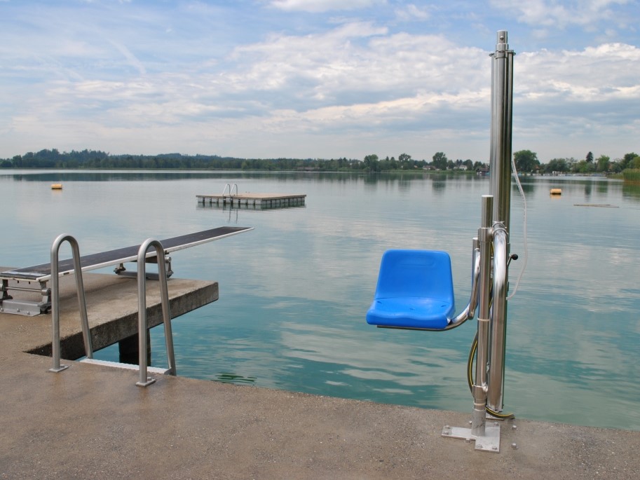 Elevador de piscina / Ascensor acuático hidráulico
