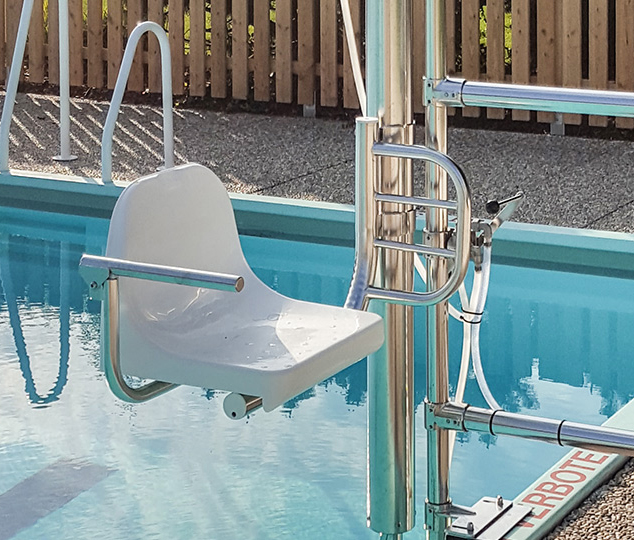 Elevador de piscina / Ascensor acuático hidráulico